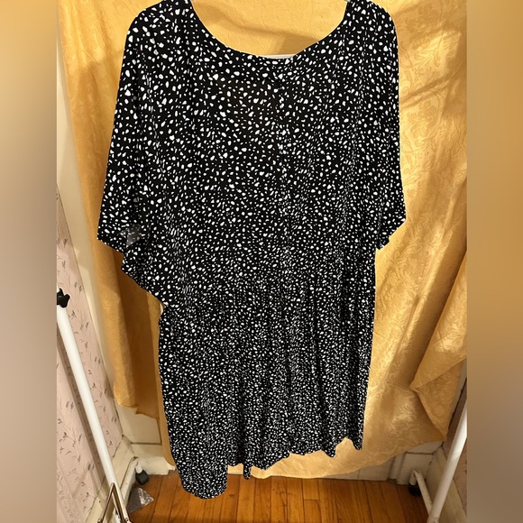 Terra & Sky Black and White Polka Dot Dress NWT - Picture 7 of 8